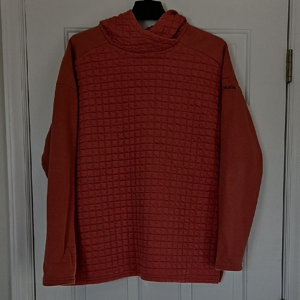 Columbia Women's Salmon Color Textured Hoodie